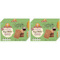Midbreak Sugar Free Ragi Atta (Finger Millet) Cookies - Gluten-Free, No Sugar, Made With Butter - Healthy, Nutritious, And Delicious | Pack Of 2 | 400G
