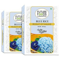 Future Foods Premium Thai, Jasmine Blue Rice|Short Grain|Healthy & Rich In Antioxidants|Sugar-Free & Gluten Free|Cholesterol & Fat-Free|Supports Digestion|Easy To Cook (Pack Of 2, 450 Gram)