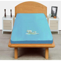 Trance Cotton Feel Terry Ultra Soft Waterproof Mattress Protector | Breathable - Hypoallergenic Mattresses Cover (72X36 Inch | 6.5X3 Feet,Turquoise - Pack Of 1)