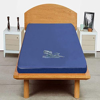 Trance Cotton Feel Terry Ultra Soft Waterproof Single Size Mattress Protector | Breathable - Hypoallergenic Bed Protector (72X30 Inch | 6X2.5 Feet, Classic Blue - Pack Of 1)