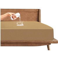 Trance Cotton Feel Terry 80X38 Inch Ultra Soft Waterproof Mattress Protector For Hostel/College|Breathable - Hypoallergenic Fitted Style Mattresses Cover (80X38 Inch|6.6X3.1 Feet, Brown-Pack Of 1)