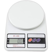 Btag Digital Kitchen Food Weighing Scale For Healthy Living, Home Baking, Cooking, Fitness & Balanced Diet. | Weighing Scale With Digital Display Sf 400 10Kg X 1Gms (Sf_400_Wht)
