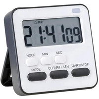 Aerys Digital Kitchen Timer & Stopwatch, Large Digit Countdown, Loud Alarm With Back Stand, Ideal For Cooking, Baking, Study Table, And Student Accessories (Multi-Colour)