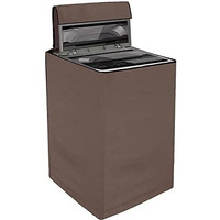 Yellow Weaves Polyester Waterproof&Dust-Proof Top Loading Fully Automatic Washing Machine Cover For 6 Kg, 6.5 Kg, 7Kg&7.5 Kg -(Brown)