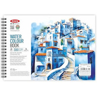 Anupam Artists Watercolour Wire-O Book 300 Gsm Cold Pressed A5, 24 Pages For Watercolour, Gouache, Ink, Acrylic, Wet & Mixed Media, Art Painting, Drawing For Artists & Amateurs
