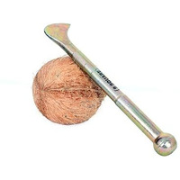 9 Square Coconut Breaker | Slicer | Cutter | Peeler | Chopper | Coconut Opener,Gold