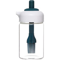 Kmils 230 Ml Oil Dispenser With Brush, Oil Containers For Kitchen, Oil Bottle For Kitchen, Oil Bottle With Brush, Oil Can For Cooking, Baking, Bbq, Marinating (Pack Of 1 Multi Colour) - Glass