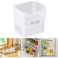 Volturi Fridge Storage Containers (Pack Of 6) - Multipurpose Space-Saving Organizer For Refrigerator Side Door, Kitchen, Fruits, Vegetables