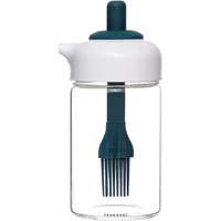 Xariya 230 Ml Oil Dispenser With Brush, Oil Containers For Kitchen, Oil Bottle For Kitchen, Oil Bottle With Brush, Oil Can For Cooking, Baking, Bbq, Marinating (Pack Of 1 - Multi Colour) Glass