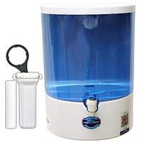 Aquaultra Dolphin 5 Stage Purification 9 Liter Ro + Active Copper + B12 Alkaline Water Purifier Filter For Home Office White And Blue