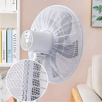 Karomouj Kma345 Kids Finger Protector Fan Cover | Table Fan Safety Cover With Dustproof Mesh Washable Fan Cover For Pedestal Fan Standing Fan Table Fan (Free Size White Pack Of 1)