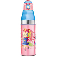 Milton Kool Stunner 600 Kids Plastic Insulated Water Bottle, 520 Ml, Sipper Bottle, Leak Proof, Bpa Free, Food Grade, School & Picnic Bottle, Pink