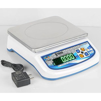 Gvc High Accuracy 30Kg Counter Rechargeable Weight Machine With Stainless Steel Top With 2 Days Battery Backup - Upto 1 Year Warranty For Shop, Market, Home, Resturant, Kitchen Weighing Scale