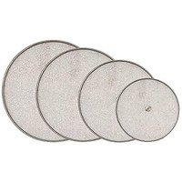 Konquer Times Stainless Steel Net Cover/Lid For Milk, Curry|Set Of 4 Pieces|304 Food Grade Heavy Net Cover |, Silver