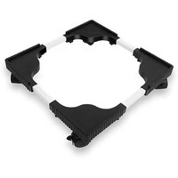 Ijams Adjustable Top Load Washing Machine Stand Washing Machine Stands Fridge Stand Refrigerator Trolley Washing Machine Trolley Capacity 140 Kg Min-16.5X19.5 Max-25.5X32 (Black)