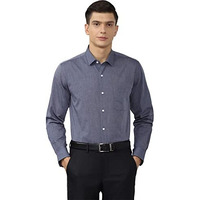 Peter England Men's Solid Regular Shirt (Pesfoslbg00575_Mediumgrey 39)