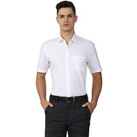 Peter England Men's Solid Regular Fit Shirt (Peshmnub750415_White 42)