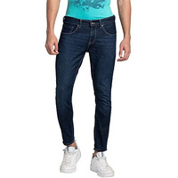 Spykar Men's Solid Slim Fit Jeans (Size: 34)-Eckn2Bb022-Dark Blue