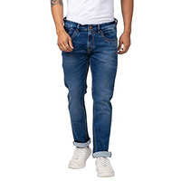 Spykar Men Mid Blue Cotton Regular Fit Narrow Length Jeans (Rover)