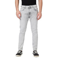 Spykar Mid Rise Slim Fit Tapered Length Grey Jeans For Men (Size: 30)-Mdkn2Bc005-Light Grey