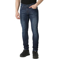 Spykar Men Blue Skinny Fit Low Rise Casual Jeans (Size: 32)-Emdskn2Bd011-Dark Blue
