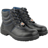Liberty Warrior 98-02-Ssba High Ankle Safety Shoes For Men, Steel Toe, Light Weight, Black, Sizes-5Uk-11Uk