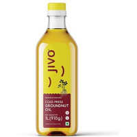 Jivo Groundnut Oil | 1 Litre | Cold Pressed Groundnut Oil, Cooking Oil, Cold Pressed Oil, Groundnut Oil 1 Litre, Peanut Oil, Ground Nut Oil, Natural Cooking Oil, Chemical Free (Pack Of 1)