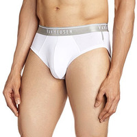 Van Heusen Men's Cotton Quick Dry Cotton Brief (Pack Of 1) (Ihilbr1Swh30001_White_Medium_White_M)