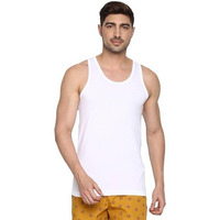 Van Heusen Men Vest - 100% Super Combed Cotton - Scoop Neck, Ultra Soft_15071_White_M