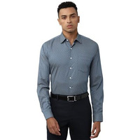 Van Heusen Cotton Men's Fitted Shirt (Vhsfrslbw67779_Medium Blue 42)