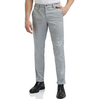 Van Heusen Men's Slim Mid Rise Pants (Vhtffslbe07068_Light Grey_34)
