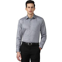 Van Heusen Men's Solid Regular Fit Shirt (Vhsfbcubx79981_Grey 48)