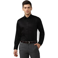 Van Heusen Men's Regular Fit Shirt (Vhsfbcube72761_Black