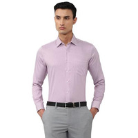 Van Heusen Men's Cotton Slim Fit Shirt (Vhsfbslby73460_Purple, 39