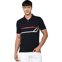 Allen Solly Men's Solid Regular Fit Polo Shirt (Askpcurgfc15282_Blue Xl)
