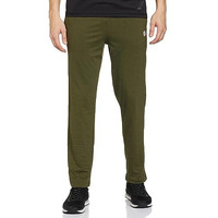Max Men's Long Length Solid Elasticated Waist Regular Fit Track Pants (Olive Green_M), Mid Rise