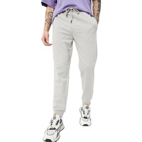 Max Men's Regular Fit Mid Rise Jogger Pants (Grey_L)