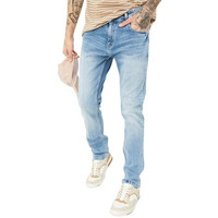 Max Urb_N Men Slim Fit Washed Jeans (Dmbslfes2304Gvlight Blue)_32, Mid Rise
