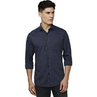 Louis Philippe Men's Slim Fit Shirt (Lysfcslbh78760_Navy