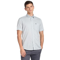 Arrow Men's Phulkari Regular Fit Geometric Print Short Sleeve Shirt (Asafsh1569_Blue