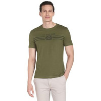 U.S. Polo Assn. Men's Crew Neck Brand Print Cotton T-Shirt (Ustshs1369_Green_M)