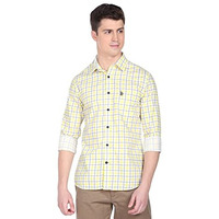 U.S. Polo Assn. Men's Regular Fit Shirt (Ussht-G88_Yellow