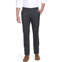 Arrow Men's Structured Tailored Fit Polyester Formal Trouser