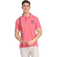 U.S. Polo Assn. Men's Striped Slim Fit T-Shirt (Udoen1Polo97_Pink