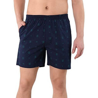 U.S. Polo Assn. Cotton Blend Men Dual Pocket All Over Print Ex002 Boxers - Pack Of 1 (Navy-Shields M)