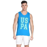 U.S. Polo Assn. Cotton Men's Regular Fit Vest (Iybd-Pl_Dusty Blue, Large
