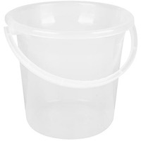 Kuber Industries Bucket | Plastic Bucket For Bathroom | Strong Bathroom Bucket | Bucket For Bathing | Water Storage Bucket | Bathroom Bucket | Plain Bucket | 18 Ltr | Transparent