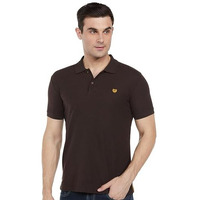Duke Stardust Men Half Sleeve Cotton T-Shirt (Sd51_Mocha_Xl)