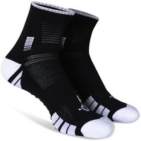 Nivia Badminton Court Bamboo Performance Socks High Ankle-Black (Free Size)