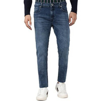 Peter England Men's Straight Jeans (Pjdnastfy45648_Blue